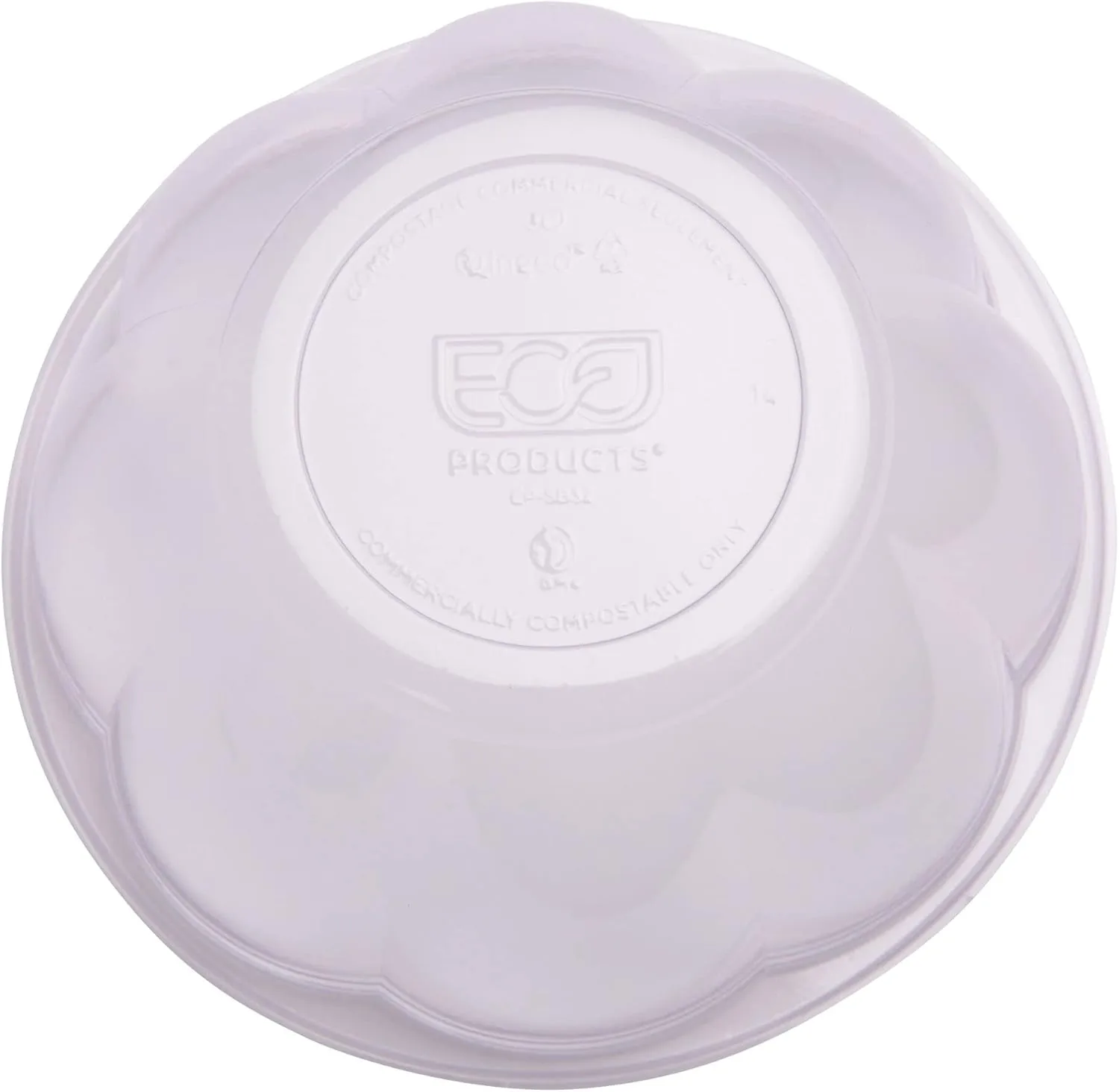 ECO-PRODUCTS Compostable Clear PLA Salad Bowls with Lids, Case of 150