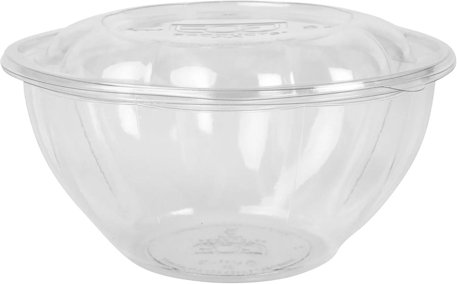 ECO-PRODUCTS Compostable Clear PLA Salad Bowls with Lids, Case of 150