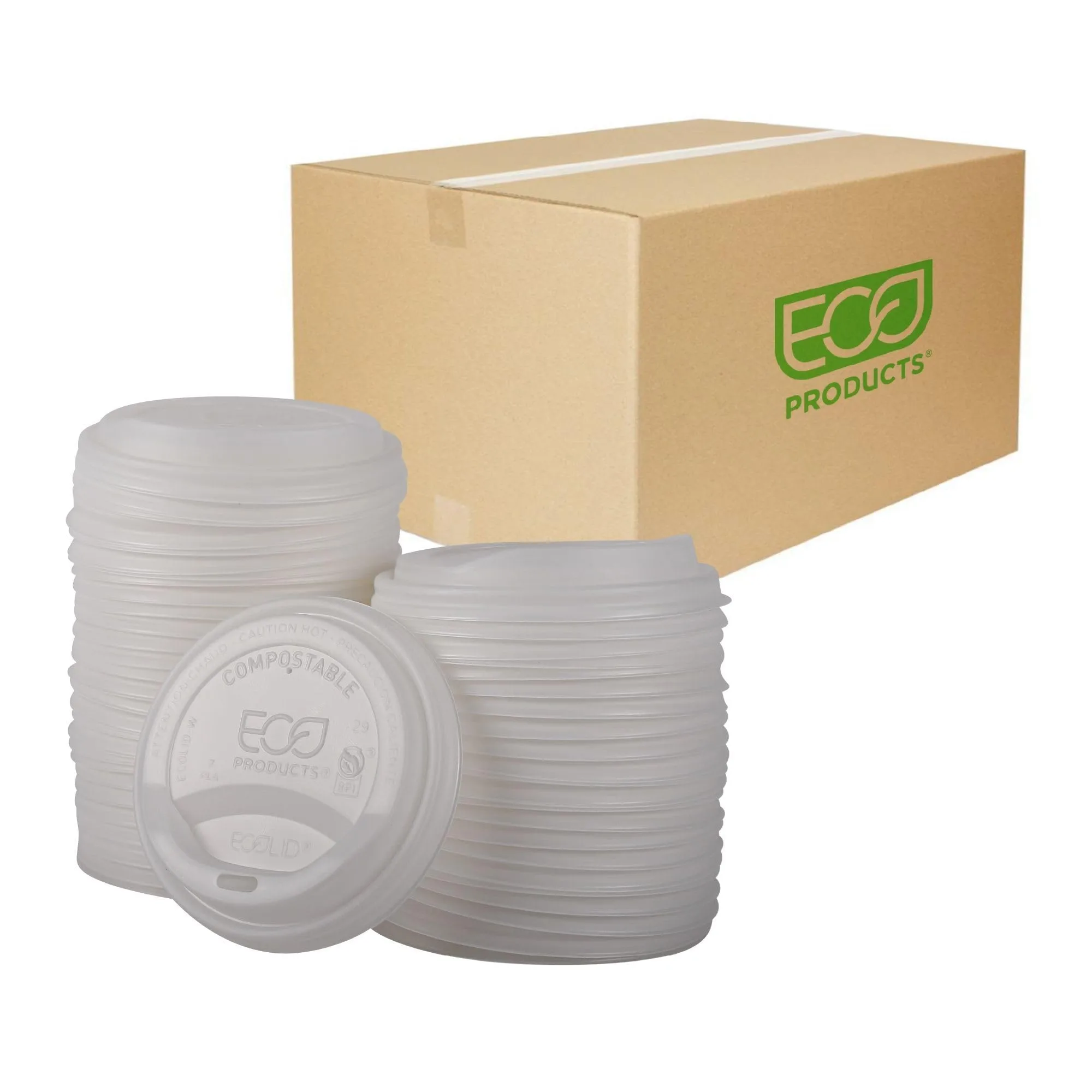 Eco-Products EcoLid Hot Cup Lids, Fits 10-20 oz