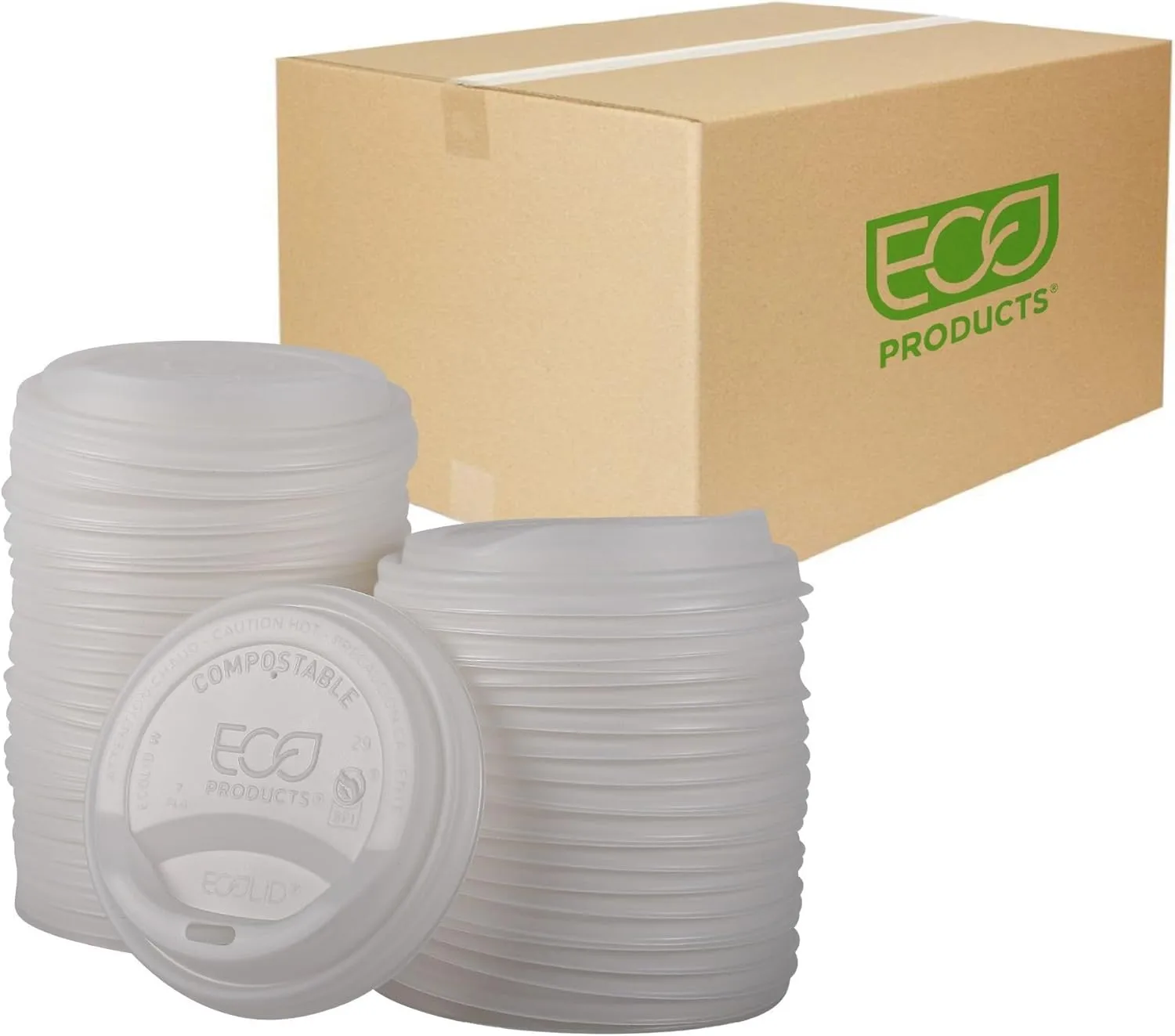 Eco-Products EcoLid Hot Cup Lids, Fits 10-20 oz