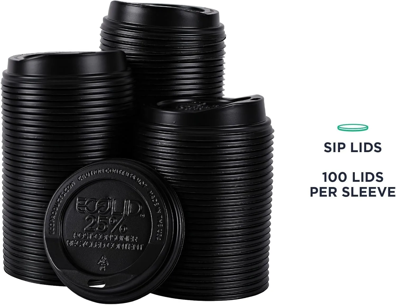 Eco-Products EcoLid Hot Cup Lids, Fits 10-20 oz