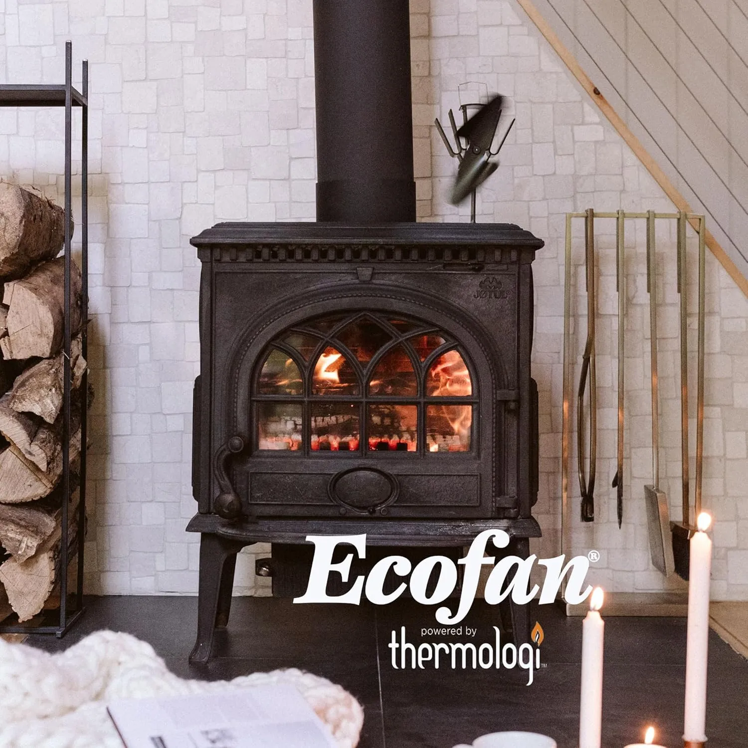 Original Heat Powered Stove Fan - Powerful Classic Design, High Performance, Perfect for Wood Stoves