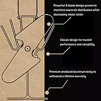 Original Heat Powered Stove Fan - Powerful Classic Design, High Performance, Perfect for Wood Stoves