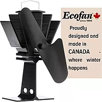 Original Heat Powered Stove Fan - Powerful Classic Design, High Performance, Perfect for Wood Stoves
