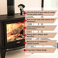 UltrAir Heat Powered Stove Fan - Powerful Classic Design, High Performance, Perfect for Wood Stoves