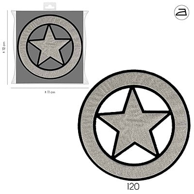Applicazione Termoadesiva Circle Star