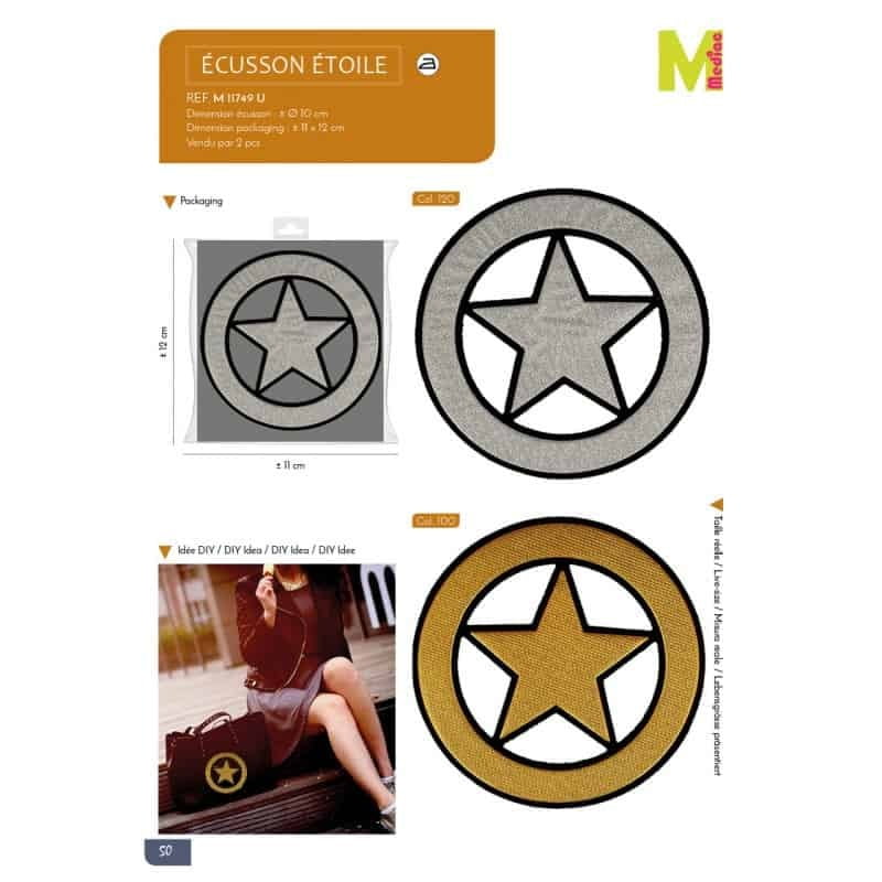 Applicazione Termoadesiva Circle Star