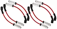 Edelbrock 22716 Ultra-Spark 50 Plug Wire Set w/Metal Sleeves, 8.5mm, Black