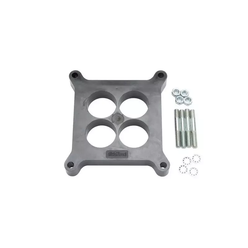 Edelbrock 8711 Phenolic Carburetor Spacer, Black