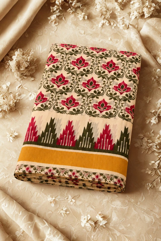 Kerala printing pink floral