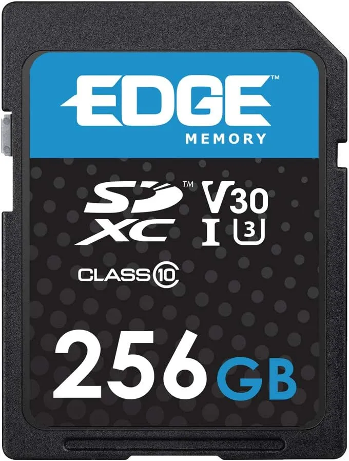 Edge PE256814 256GB SDXC VSC (V30 U3) Memory Card