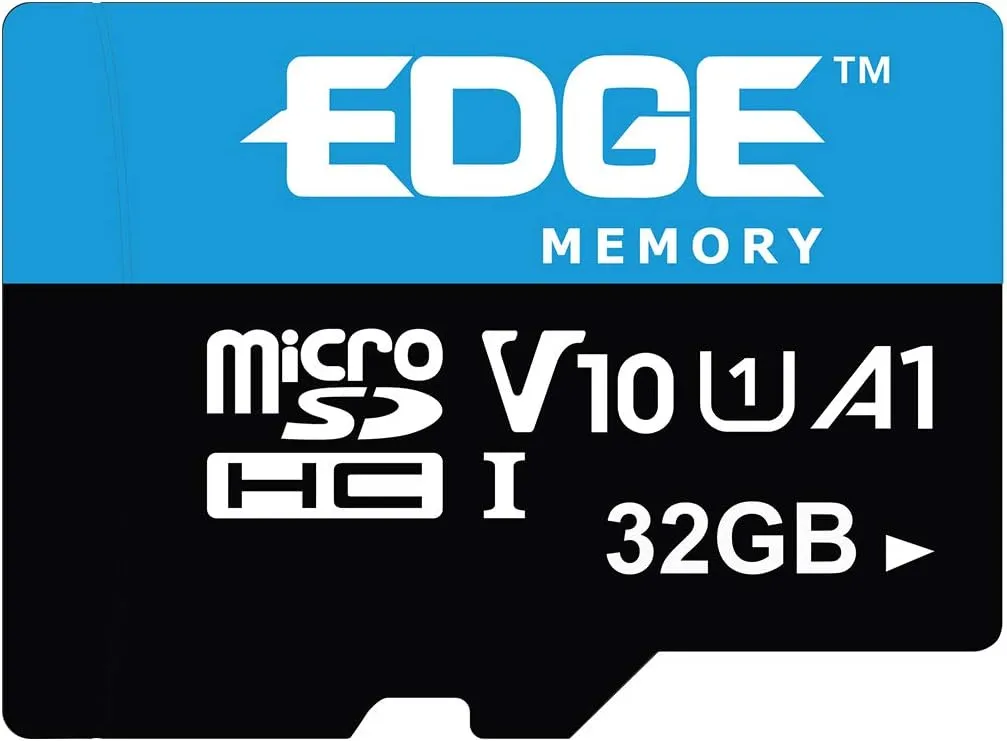 Edge PE256685 32GB Edge microSDHC V10 (Uhs-1 U1) Memory Card with Adapter