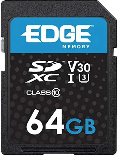 Edge PE256791 64GB SDXC Vsc (V30 U3) Memory Card