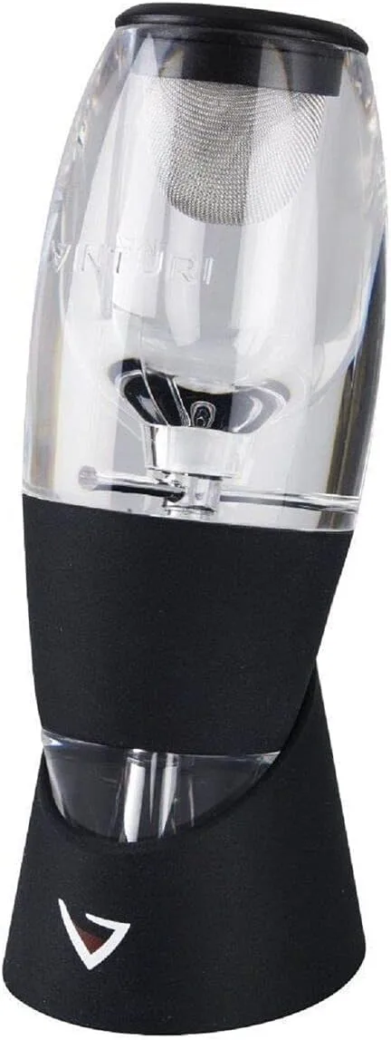 Vinturi Wine Aerator Deluxe Essential Red Wine Pourer and Decanter Tower Stand Set Easily and Conveniently Aerates Wine by