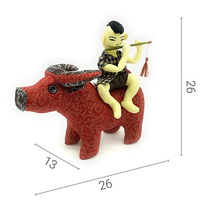 Trâu Bố Và Mục Đồng KYMVIET Vải Cotton Handmade Trâu Bố Và Mục Đồng KYMVIET Vải Cotton Handmade