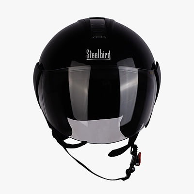 STEELBIRD SBH-5 TRIPLE NINE GLOSSY BLACK C/V 600 MM