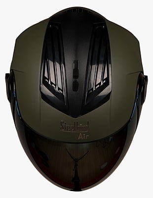 SBA-2 MATT BATTLE GREEN/GOLD VISOR 600MM