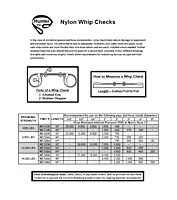 WHIP CHECKS NYLON 1" X 84" 3PLY HIGH PRESSURE BLUE BREAKING STRENGTH 12,000LBS HOSE PRESSURE 7800PSI