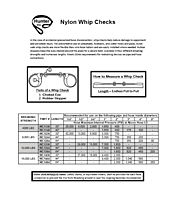 WHIP CHECKS NYLON 1" X 72" 3PLY HIGH PRESSURE BLUE BREAKING STRENGTH 12,000LBS HOSE PRESSURE 7800PSI