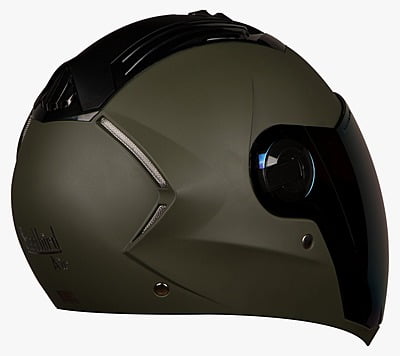 SBA-2 MATT BATTLE GREEN/GOLD VISOR 600MM