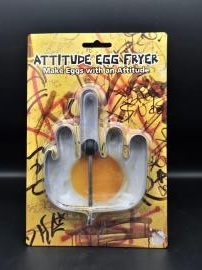 Attitude Egg Fryer, Funny Middle Finger Shaped Egg Mold
