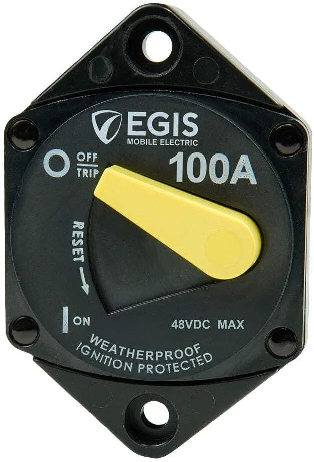 Egis 100A Panel Mount 87 Series Circuit Breaker