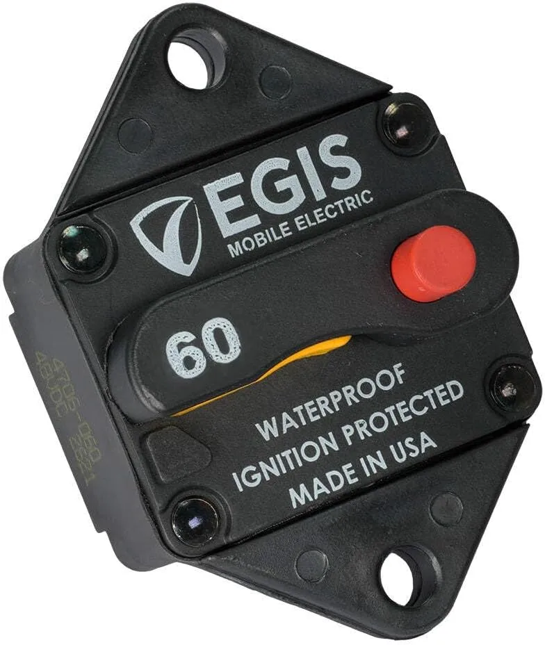 Egis 60A Panel Mount Circuit Breaker - 285 Series