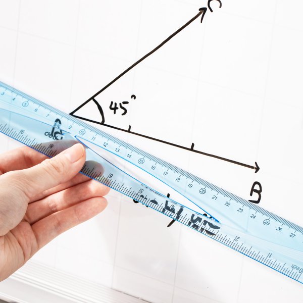 DELI EH11 RULER 30CM -TRANS.BLUE