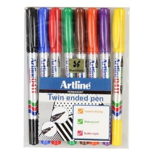 ARTLINE TWIN MARKER EK-041T/8W- 8pcs/wlt