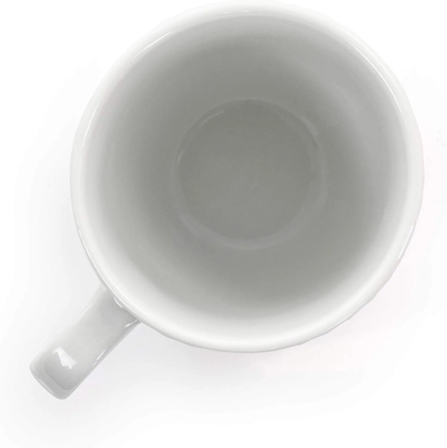 Elama Elle 12 Piece Round Porcelain Mug Set in White
