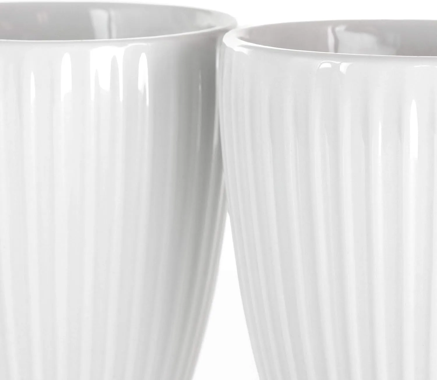 Elama Elle 12 Piece Round Porcelain Mug Set in White