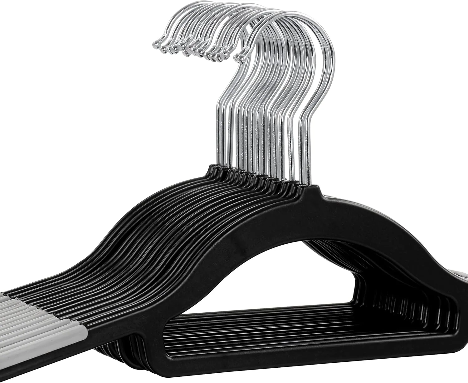 Elama Home Cloths Hanger, Non-Slip, 50 Piece Set (ELH-006-BKGR)