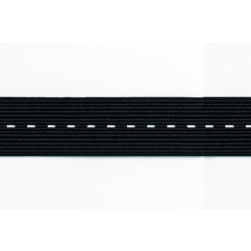 Elastico Plano Con Ojal 2.0Cmt Negro Rollo X 25 Metros Elastico Plano Con Ojal 2.0Cmt Negro Rollo X 25 Metros