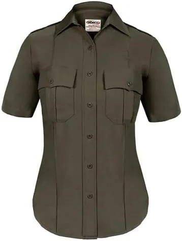 ELBECO Women's TexTrop2 Short-Sleeve Zip Shirt
