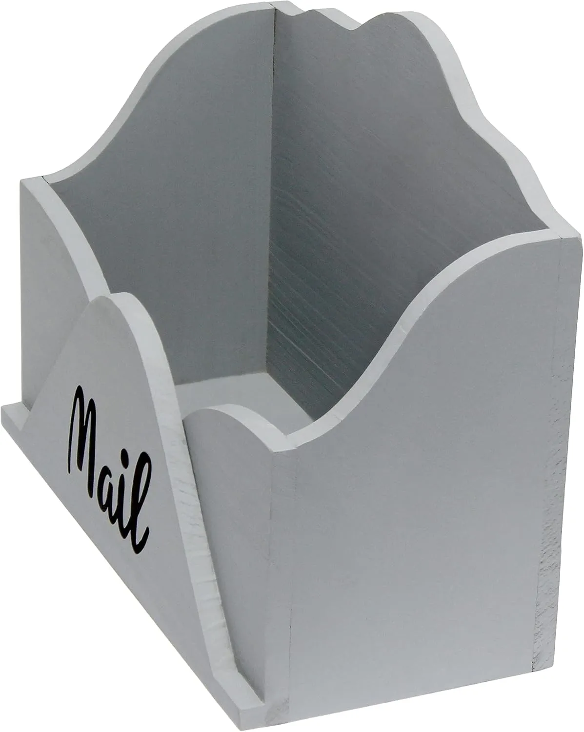 Elegant Designs Homewood Farmhouse Wooden Decorative Envelope-Shaped Desktop Letter Holder