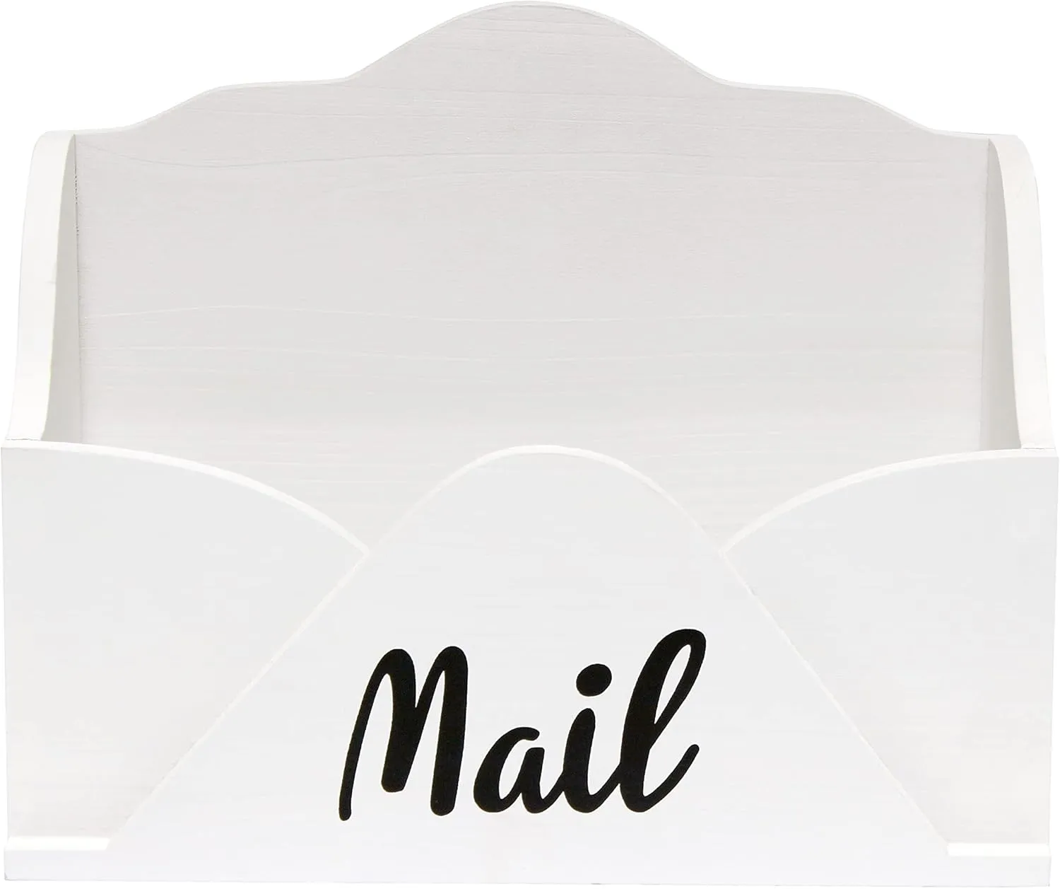 Elegant Designs Homewood Farmhouse Wooden Decorative Envelope-Shaped Desktop Letter Holder