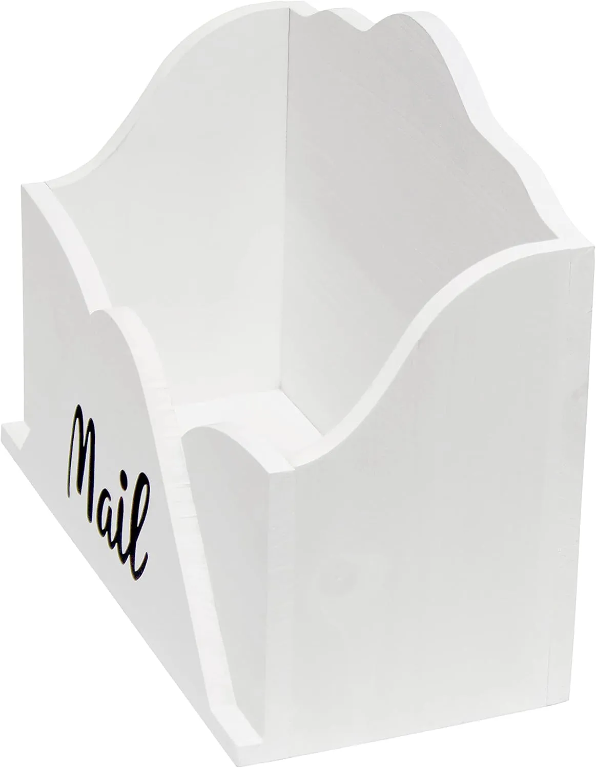 Elegant Designs Homewood Farmhouse Wooden Decorative Envelope-Shaped Desktop Letter Holder