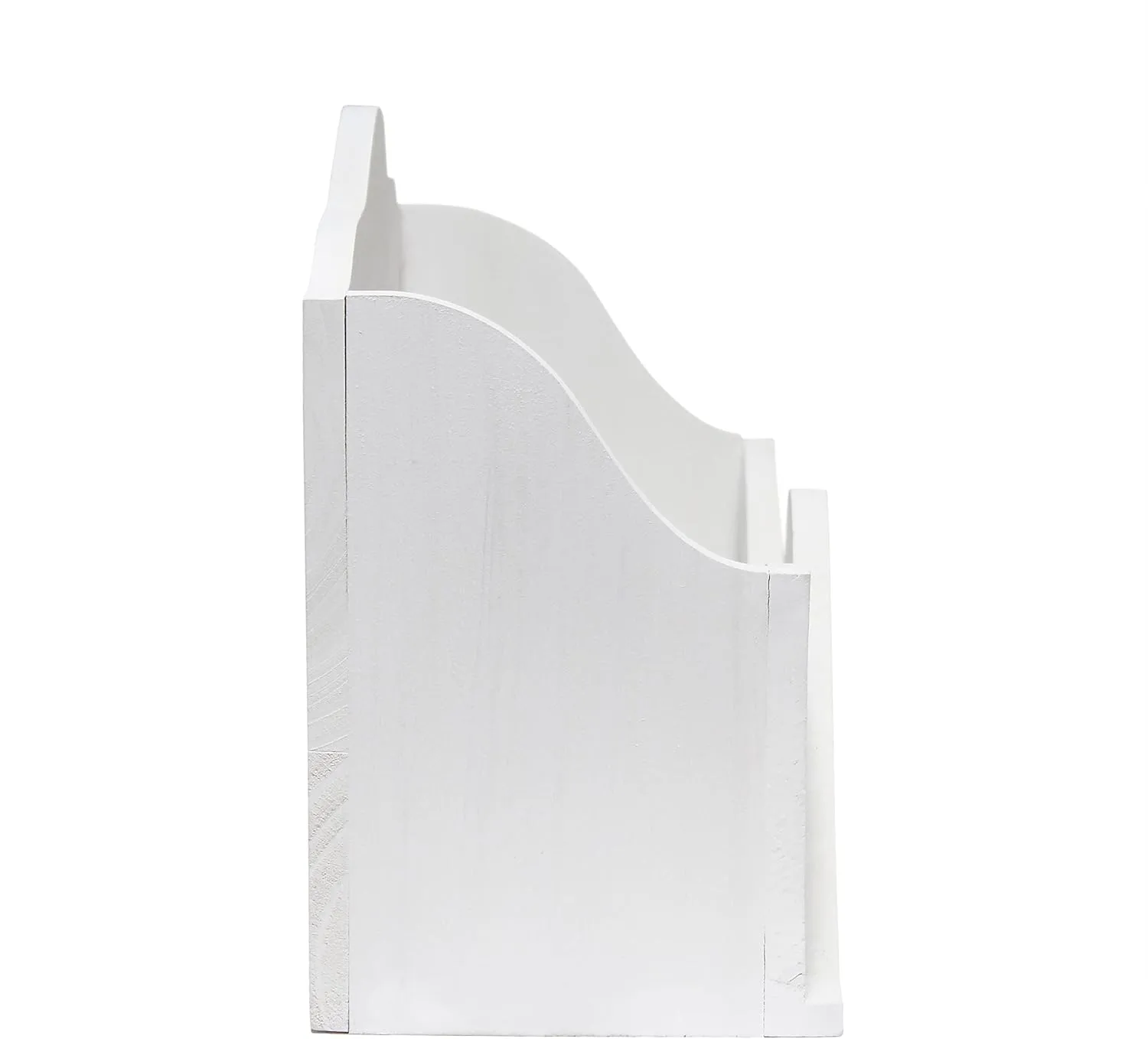 Elegant Designs Homewood Farmhouse Wooden Decorative Envelope-Shaped Desktop Letter Holder