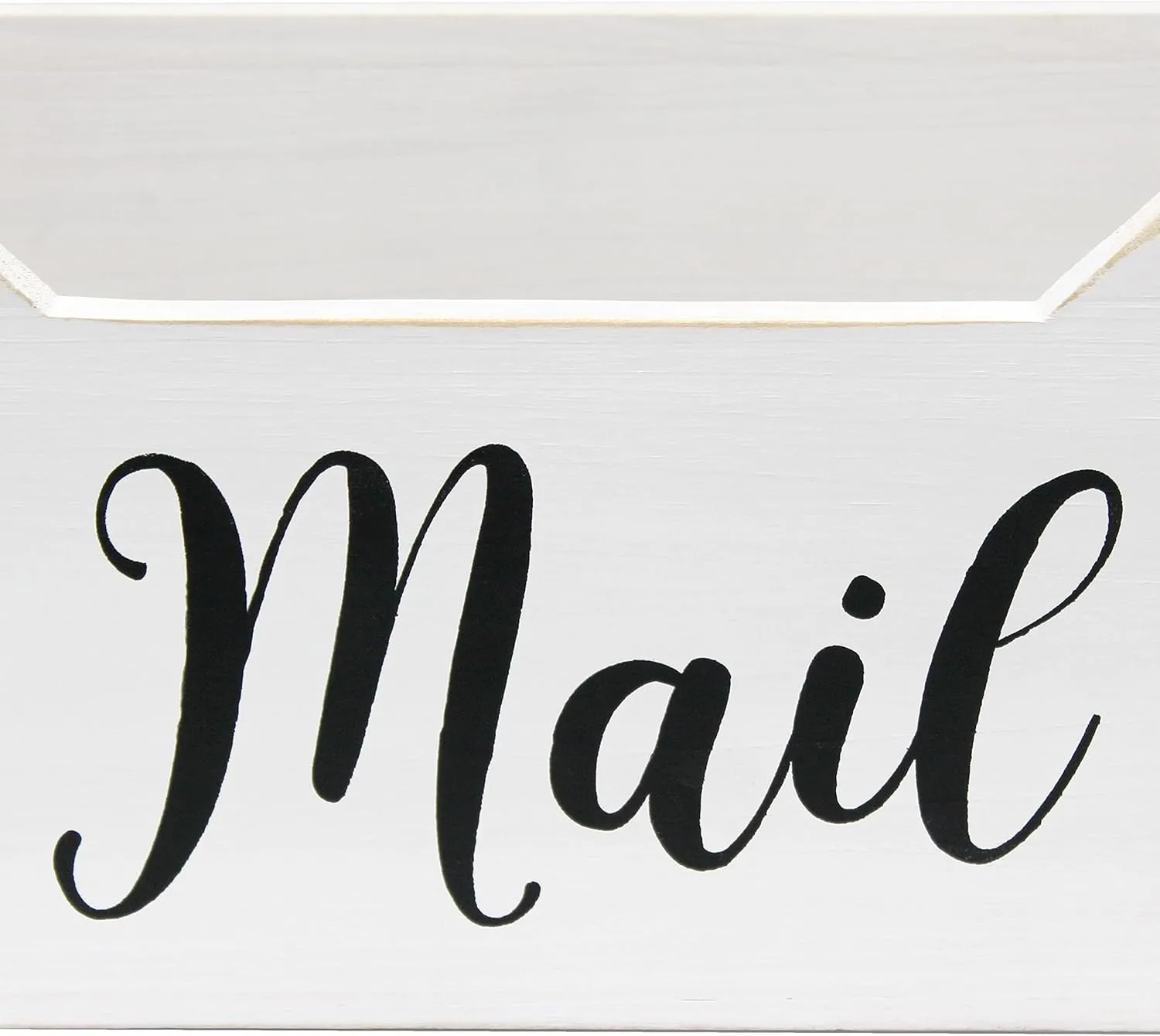 Elegant Designs Rustic Farmhouse Wooden Tabletop Mail Organizer Box