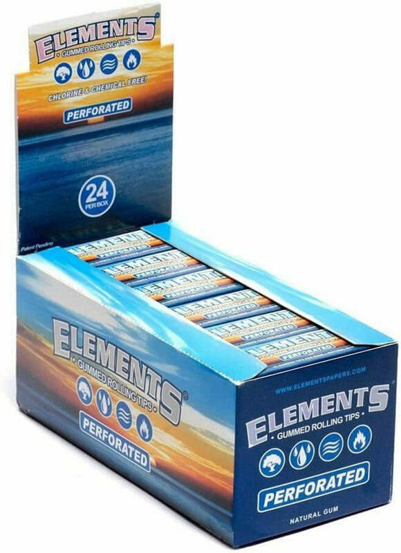 ELEMENTS TIPS PERFORATED GUMMED 24CT
