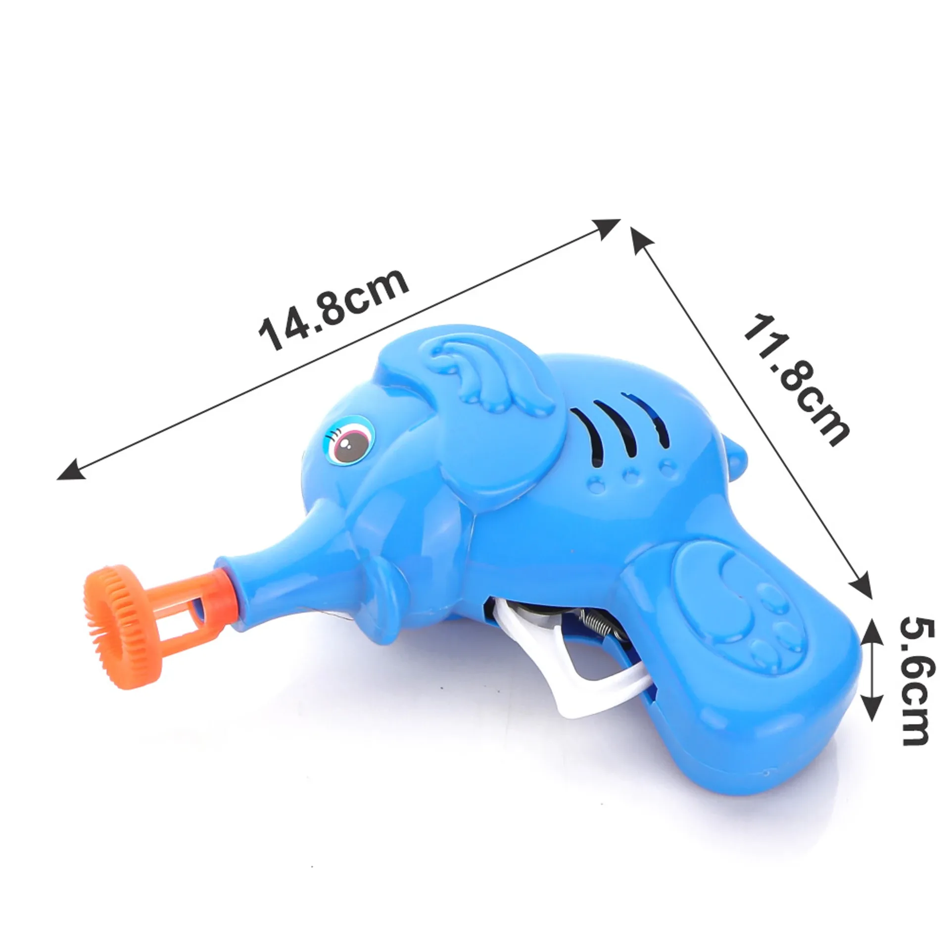 Elephant Bubble Gun Toy for Kids with 100ml Bubble Liquid – Fun Bubble Blaster - Assorted Colour