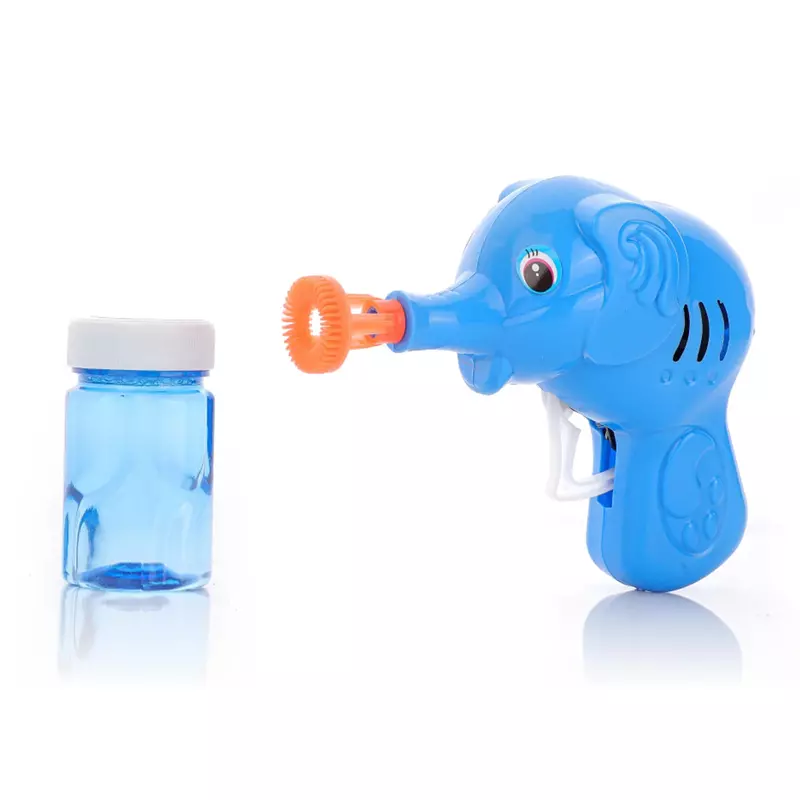 Elephant Bubble Gun Toy for Kids with 100ml Bubble Liquid – Fun Bubble Blaster - Assorted Colour