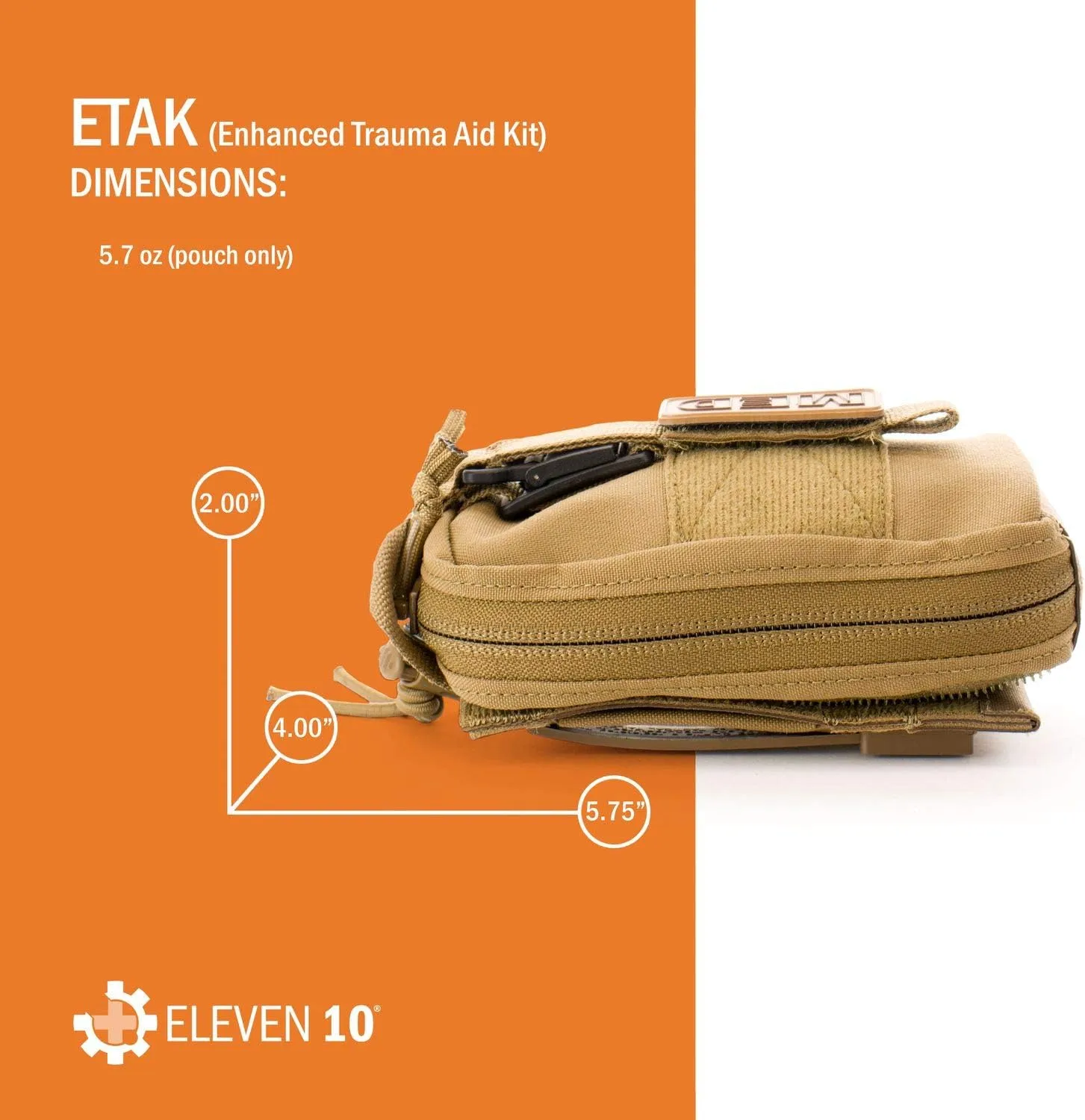 ELEVEN 10 ETAK (Enhanced Trauma Aid Kit) Tear-Away Pouch