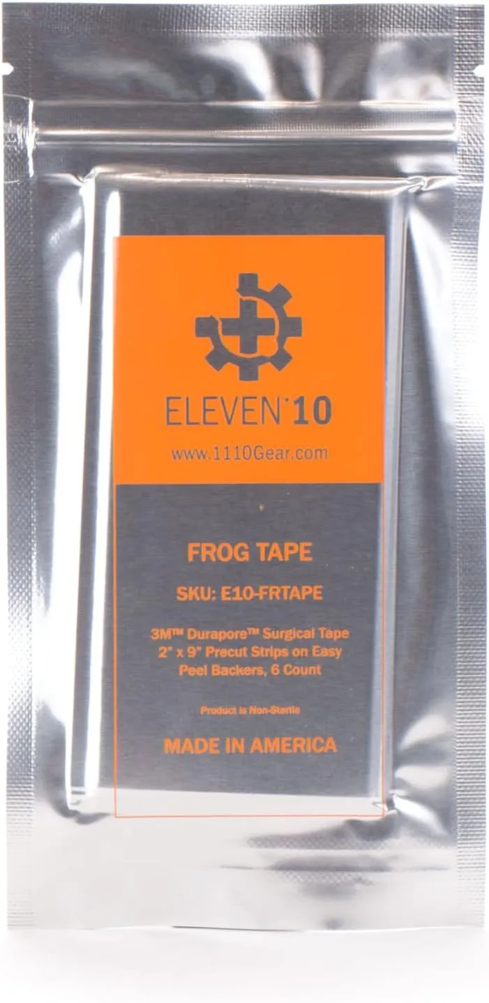 Eleven 10 Frog Tape | 6 Strips of Medical Tape | 2" x 9", Made in The USA
