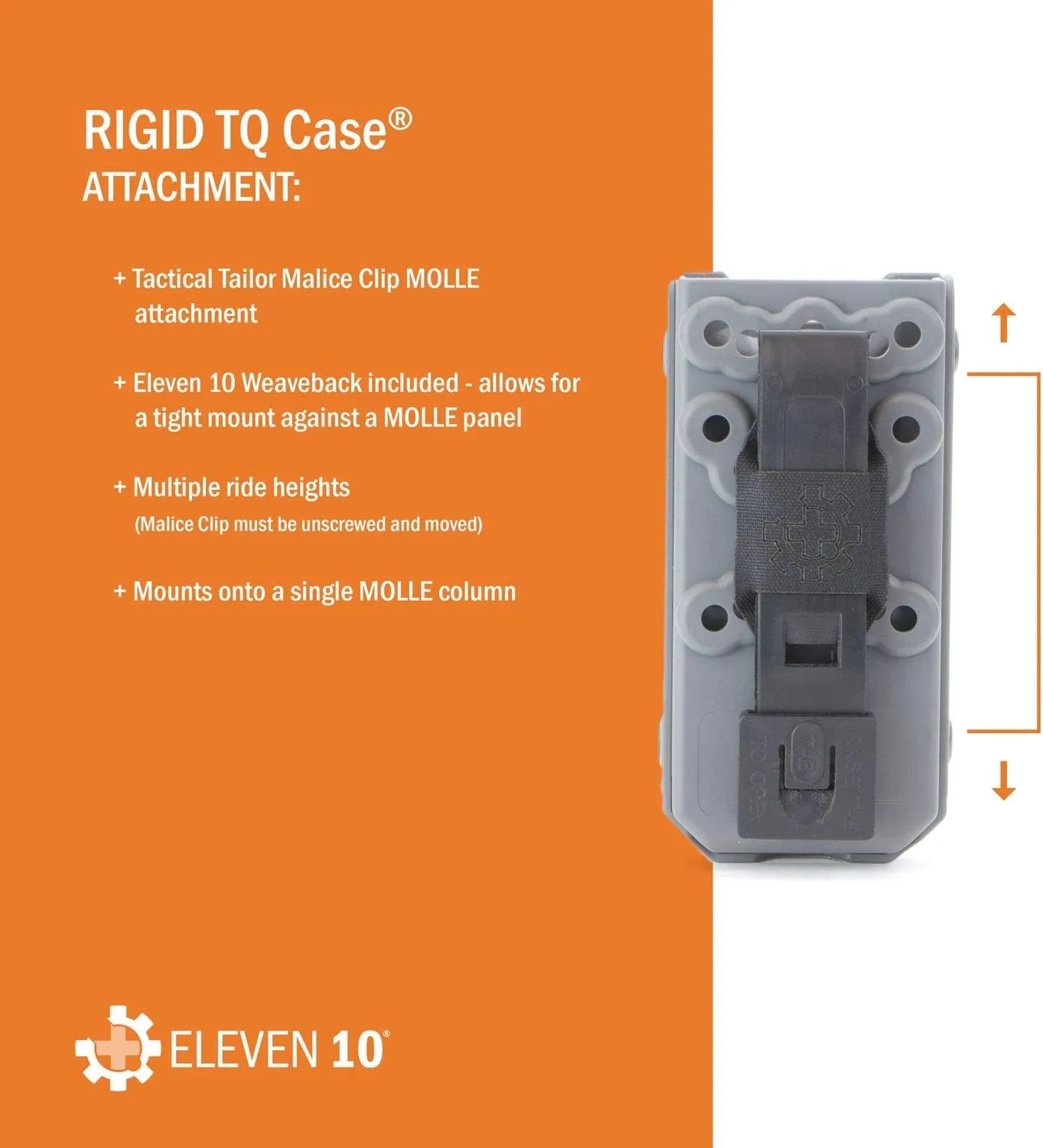 ELEVEN 10 RIGID TQ Case for C-A-T Tourniquet