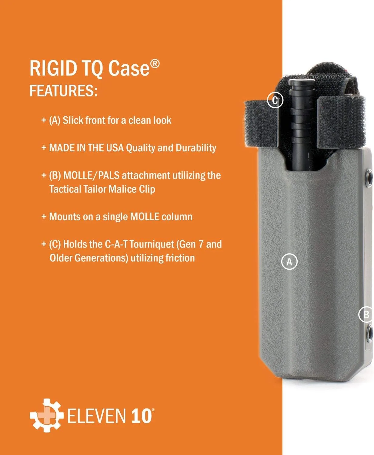 ELEVEN 10 RIGID TQ Case for C-A-T Tourniquet