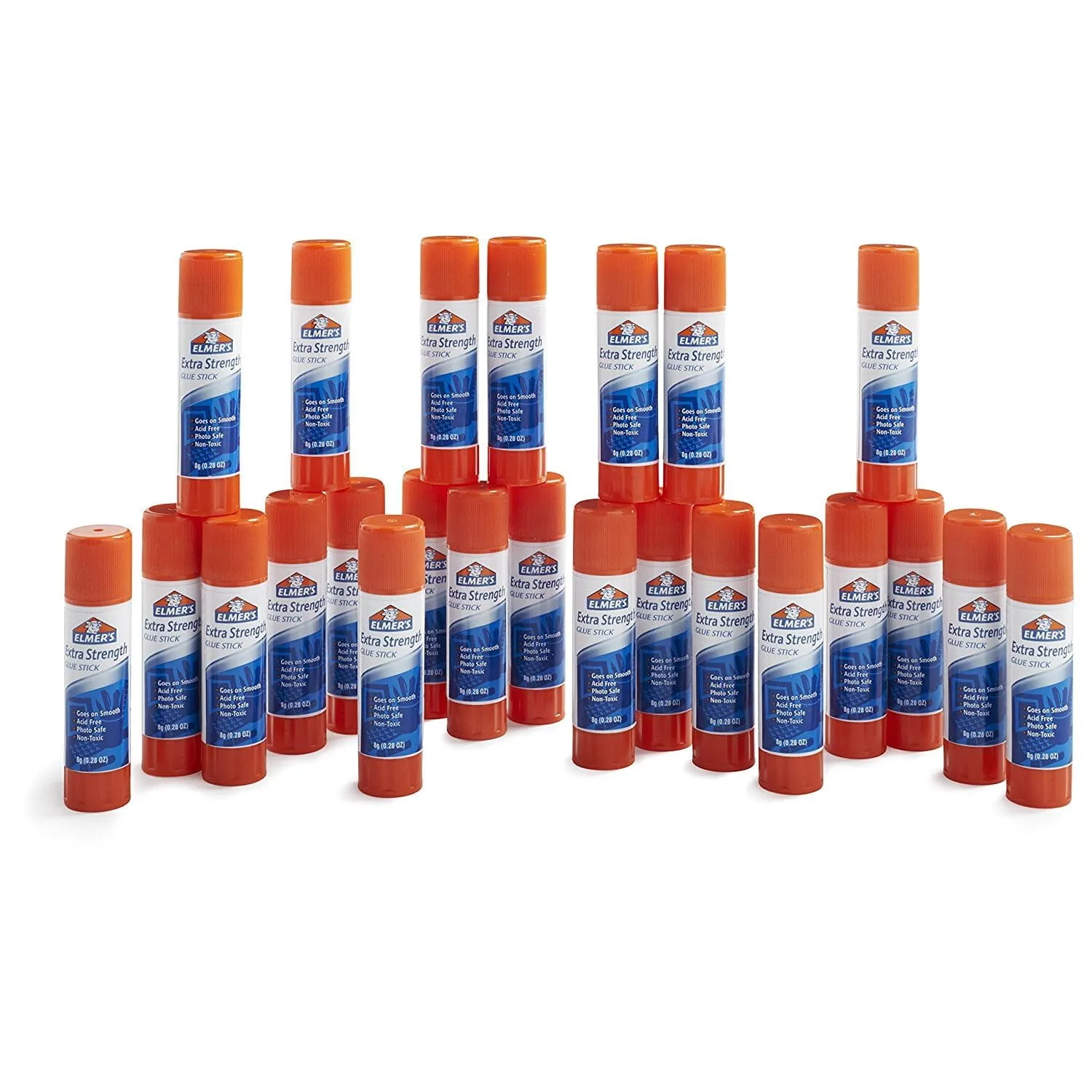 Elmer's Extra-Strength Glue Sticks, 0.28 oz, 24 Pack