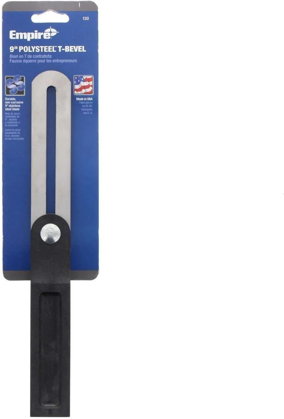 Empire 130 Folding T-Shaped Ruler, Resin Handle, 8.9 inches (225 mm)