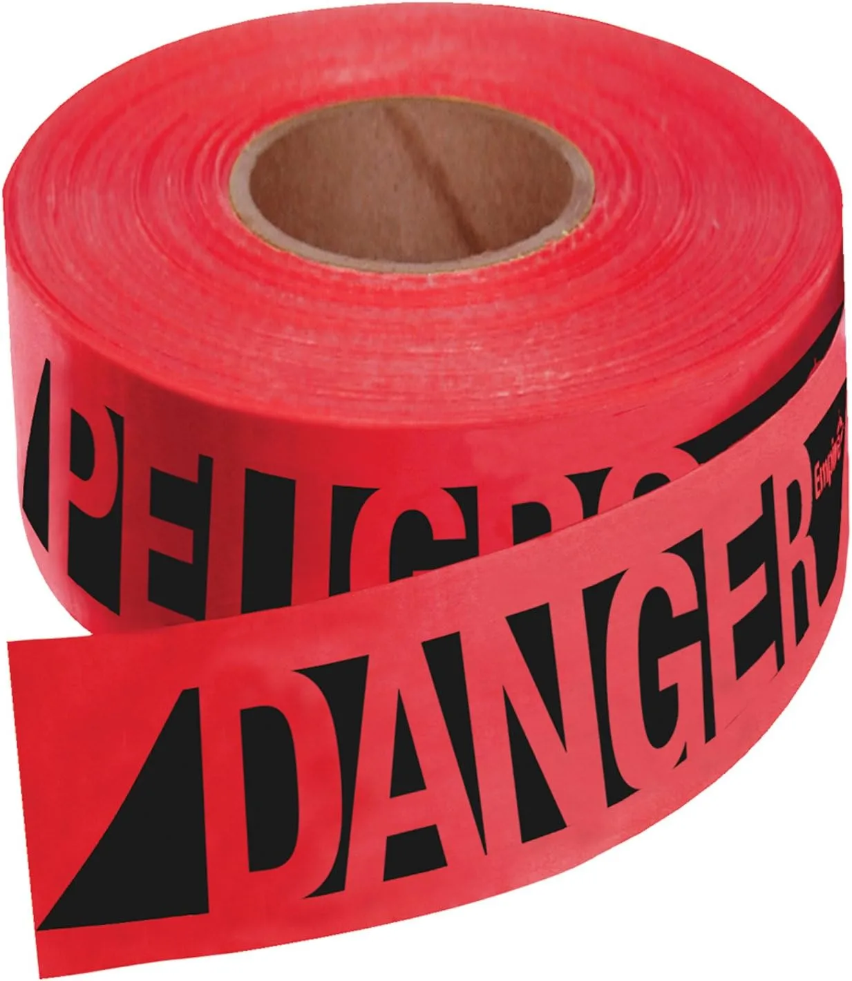 Empire 76-0604 Reinforced Construction Grade Danger/Peligro Tape Red with Black Ink, 500-Feet by 3-Inch