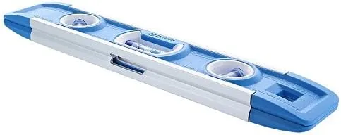 Empire Level EM81.9G 9 Inch Magnetic Torpedo Level w/Overhead Viewing Slot (Made in USA), Silver/White/Blue